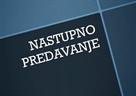 Nastupno predavanje - dr. sc. Željka Tonković