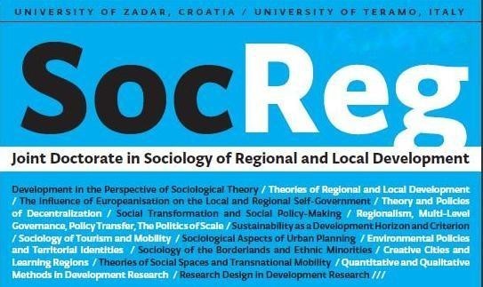 Natječaj za upis na Međunarodni združeni poslijediplomski sveučilišni studij Sociologije regionalnog i lokalnog razvoja