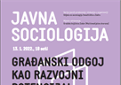 Gostujuća predavanja u sklopu ciklusa ''Javne sociologije''